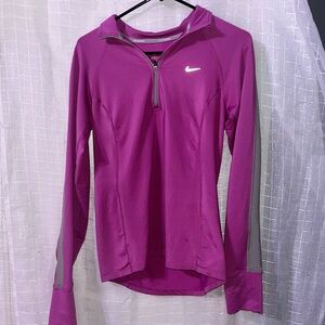 Nike Women's Fuchsia Long Sleeve Hoodie